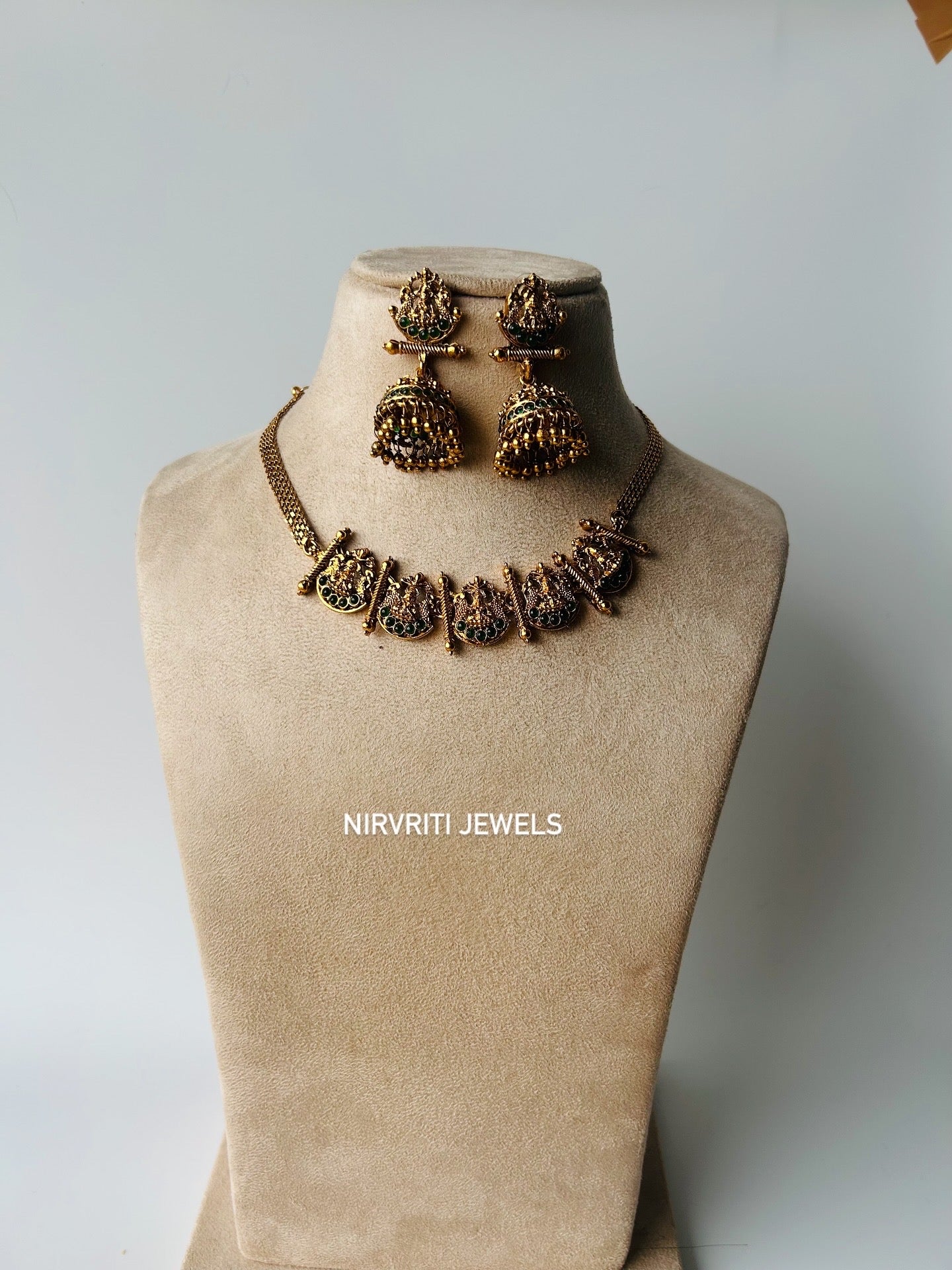 Lakshmi choker - green