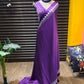 Semi gajji silk saree with running blouse