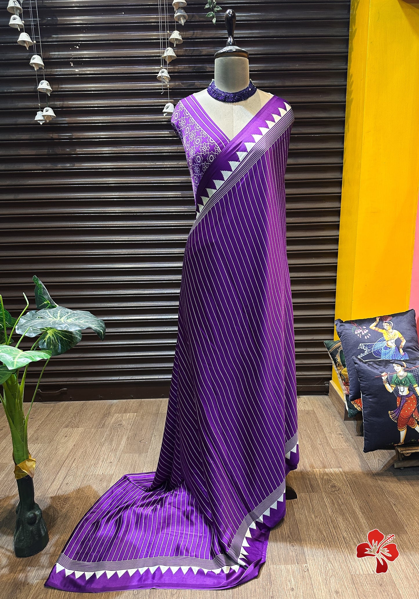 Semi gajji silk saree with running blouse