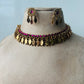 Beautiful ilakkathali choker - pink
