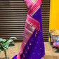 Gorgeous premium semi silk saree with mango woven contrast border