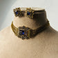 Beautiful AD Blue choker set