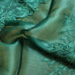 Pure organza silk saree with embroidery scallop border