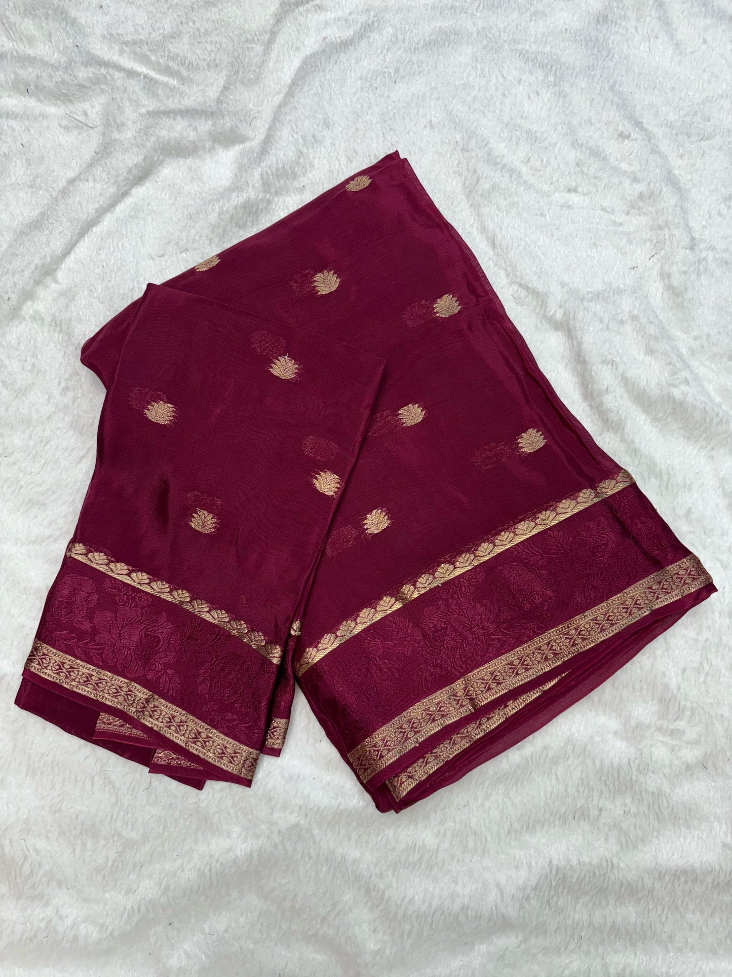 Beautiful soft viscous crepe silk - rose jacquard