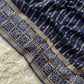 Banarasi semi Katan georgette saree with bandhini prints