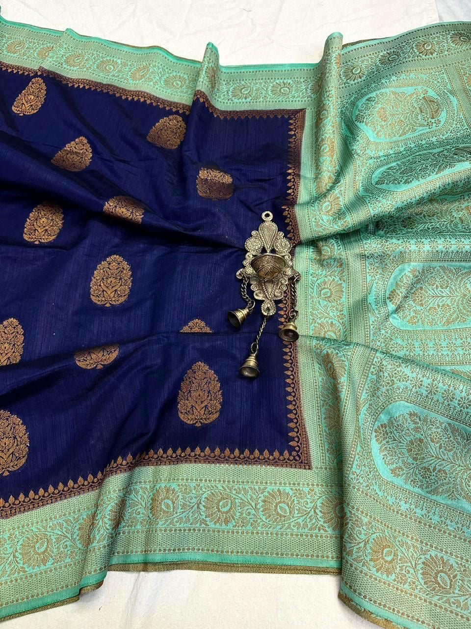 Soft Banarasi mulberry cotton silk saree