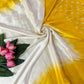 Beautiful viscous satin silk with bandhini prints - Chaitra reddy inspired