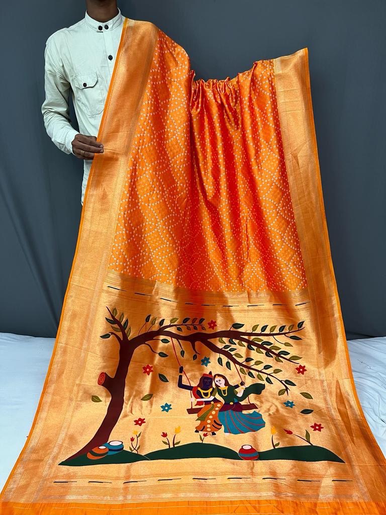 Nadira - soft paithani silk