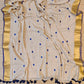 Pure authentic mul cotton saree with heart embroidery