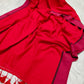 Soft Mul cotton saree - Red