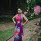 Mul Cotton saree with tassels - PP
