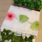 Pure mul cotton handpainted saree - Morning Glory