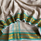 Soft Mul cotton saree - Teal