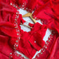 Dual tone shimmer chiffon saree