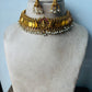 Beautiful statement Lakshmi ilakkathali necklace - pearl