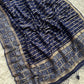 Banarasi semi Katan georgette saree with bandhini prints