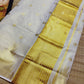 Kerala Tissue set saree with temple border