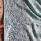 Pure Chinnon Silk saree with pearl sequins handwork