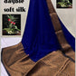 Gorgeous warm silk saree with broad border