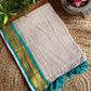 Soft Mul cotton saree - Teal