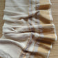 Pure handwoven linen saree with zari borders