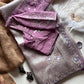 Premium organza saree with multi color sequins work