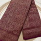 Pure khaddi handloom crepe chiffon antique brocade saree