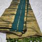 Mul tissue saree with zari border