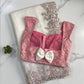 Soft Tabby silk with multi shaded embroidery