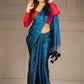 Pure mul tissue Raga saree with round sequins