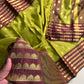 Semi Banarasi katan silk saree with fine weavings