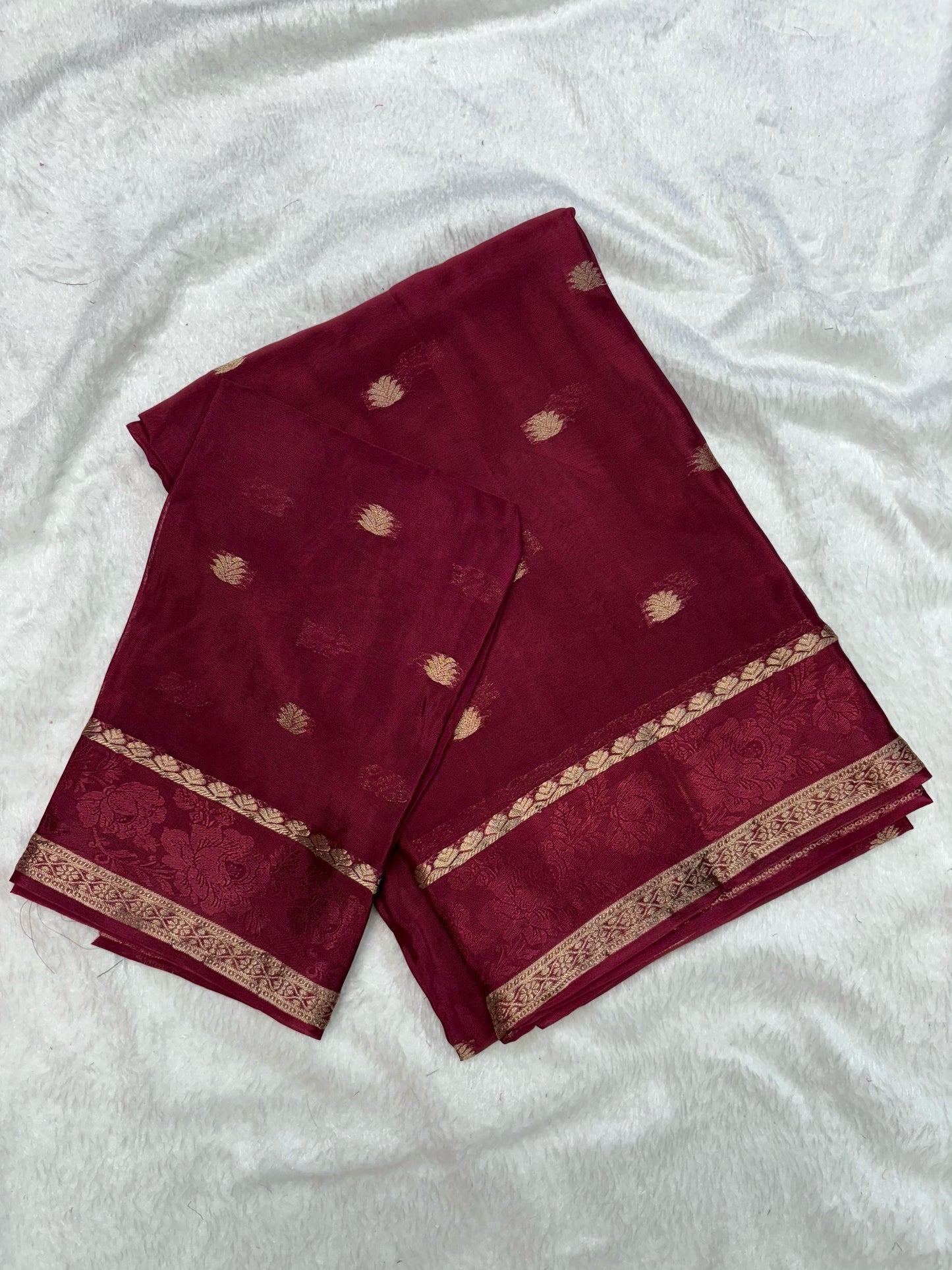 Beautiful soft viscous crepe silk - rose jacquard