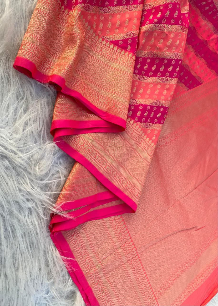 Premium Banarasi saree with rangkat weaves