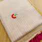 Zari checks cotton saree with embroidery
