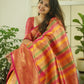 Premium banarasi crepe silk saree