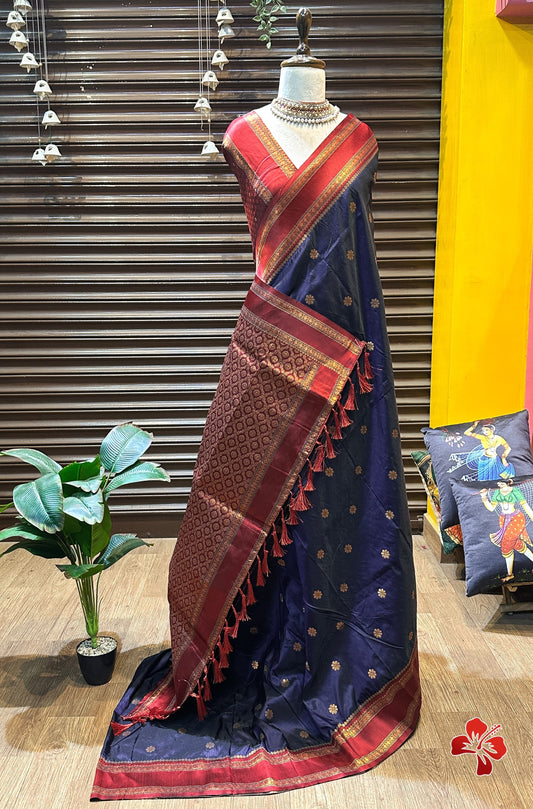 Premium kanchi semi silk saree