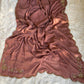 Soft crush rangoli saree with beautiful handwork on border and pallu
