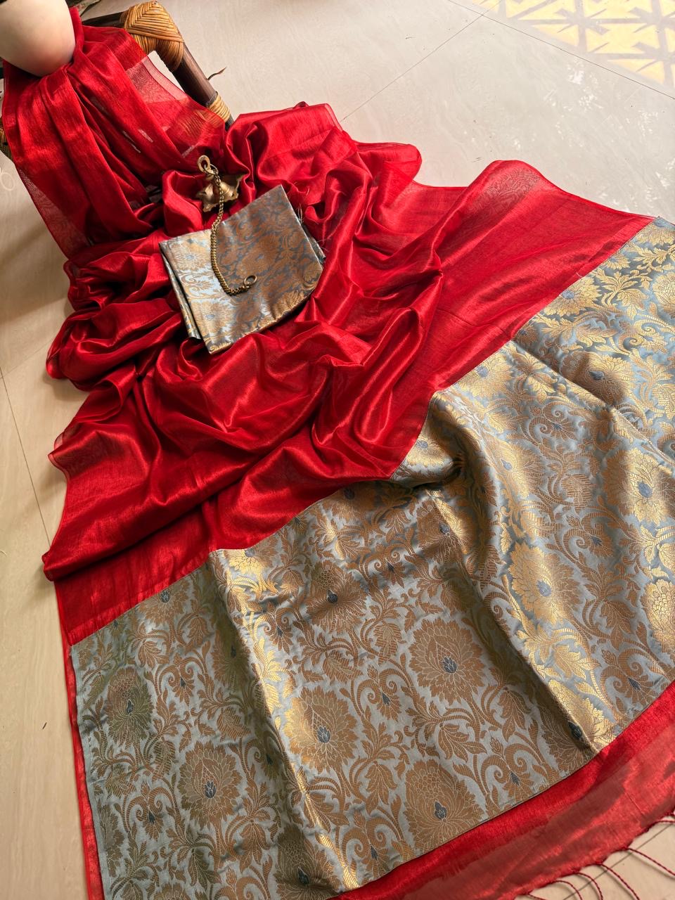 Raga Tissue banarasi saree