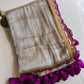 Mul tissue with lace border - 1