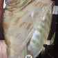 Pure organza tissue in silver and gold zari stripes saree