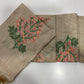 Soft off white muga cotton saree with floral weavings