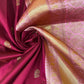 Beautiful soft semi silk saree with contrast border
