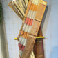 Beautiful soft tissue banarasi saree with embroidery - multi color