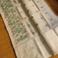 Pure organza silk saree with minakari embroidery