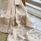 Banarasi organza saree with appliqué work