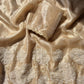 Floral appliqué embroidered shimmer saree