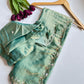 Dual tone shimmer chiffon saree