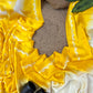 Beautiful viscous satin silk with bandhini prints - Chaitra reddy inspired