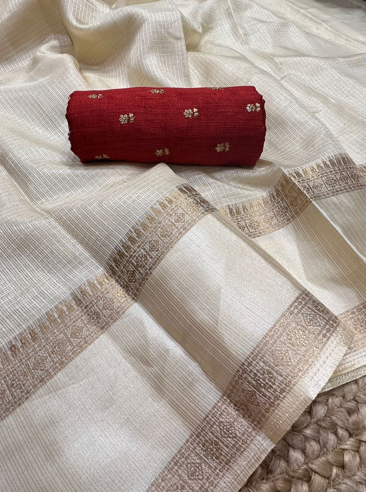 Kota self checks saree with bentex border