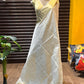 Semi tussar silk with zari border